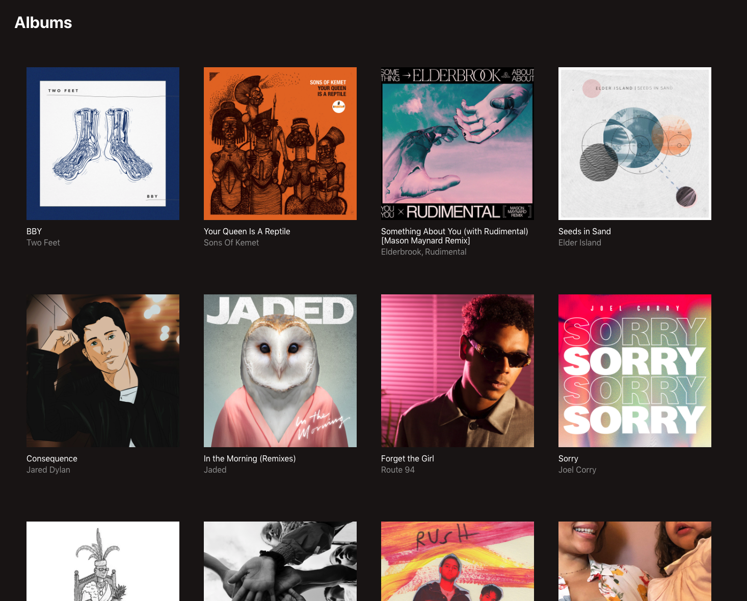 Spotify Albums - Cover Photo